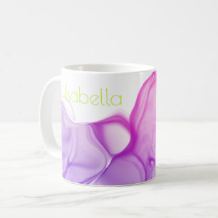 Farbige Lila Tinten Kalkgrün Moderne Kunst Kaffeetasse