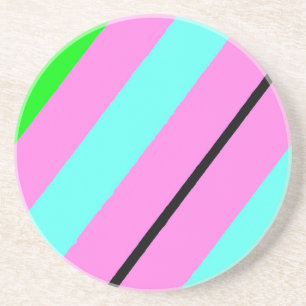 Farbige Linien Getränkeuntersetzer