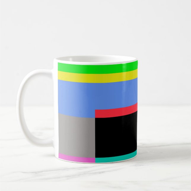 Farbige Linien Kaffeetasse (Links)