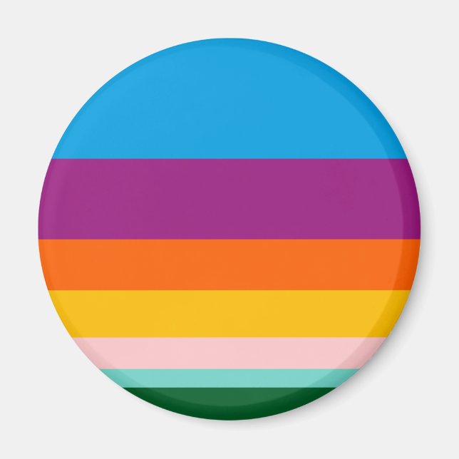 Farbige Linien Magnet (Vorne)