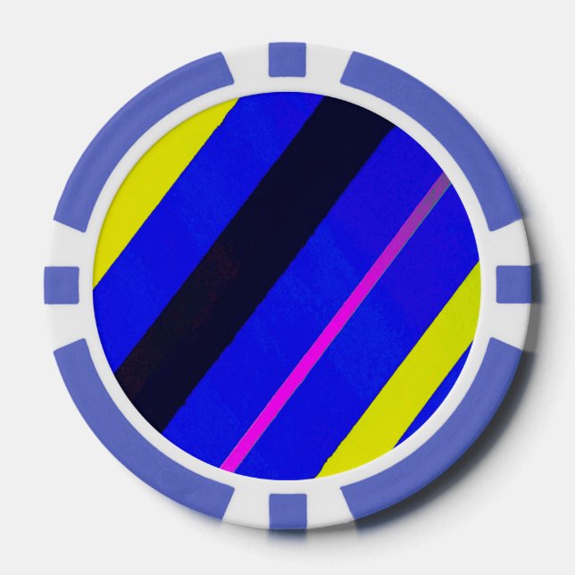Farbige Linien Pokerchips (Vorderseite)