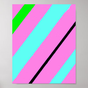 Farbige Linien Poster