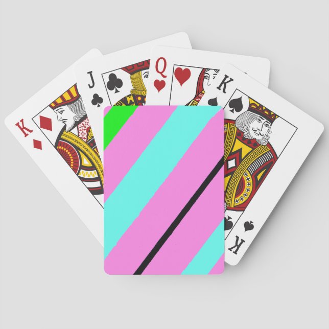 Farbige Linien Spielkarten (Rückseite)
