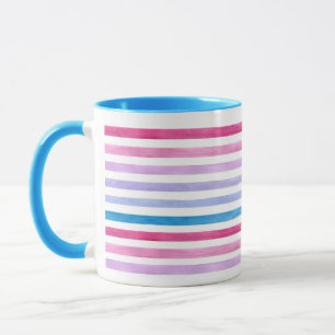 Farbige Linien Tasse