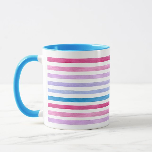 Farbige Linien Tasse (Links)