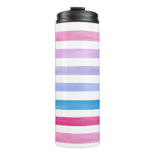 Farbige Linien Thermosbecher