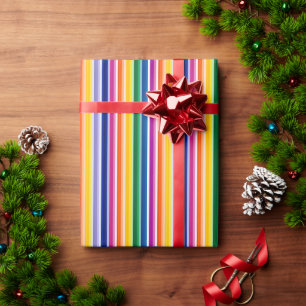 Farbige Linienführung Geschenkpapier