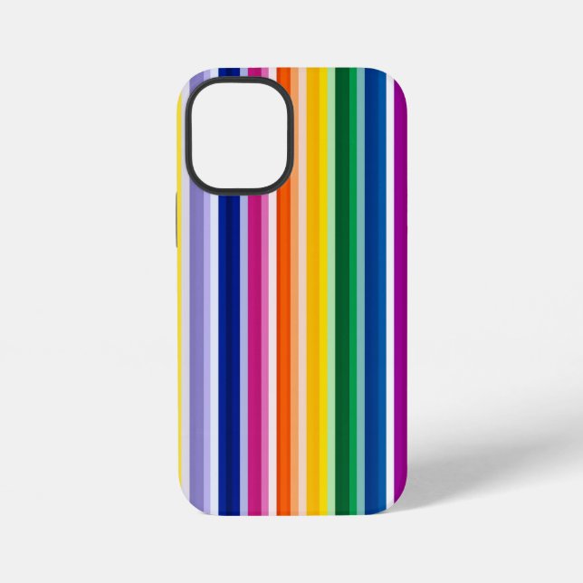 Farbige Linienführung iPhone Hülle (Rückseite)