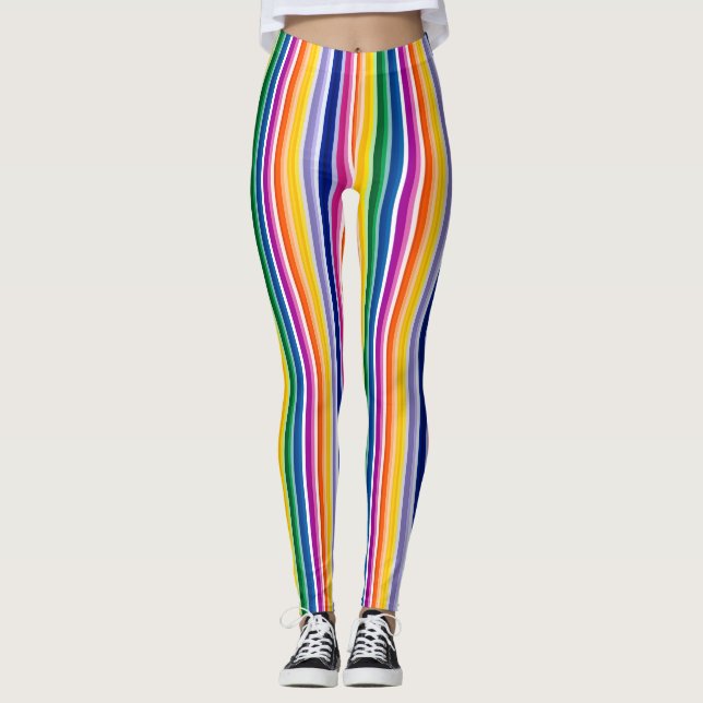 Farbige Linienführung Leggings (Vorderseite)