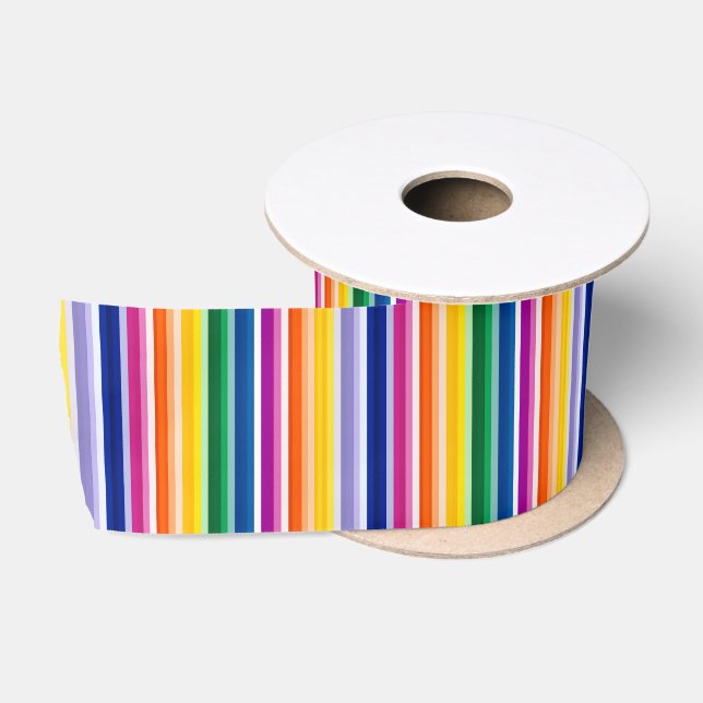 Farbige Linienführung Satinband (Spule)