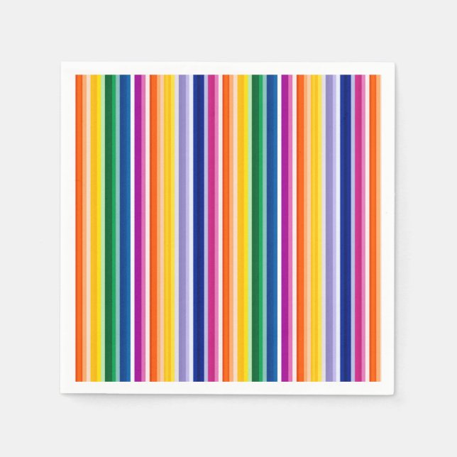 Farbige Linienführung Serviette (Vorderseite)