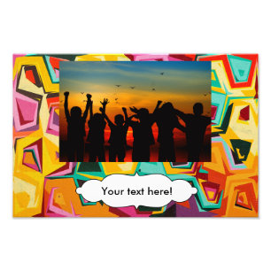 Farbige Lochstruktur Fotodruck