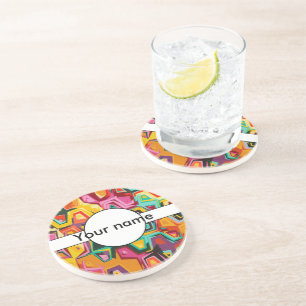 Farbige Lochstruktur Getränkeuntersetzer