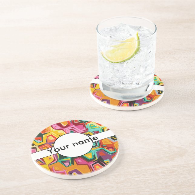 Farbige Lochstruktur Getränkeuntersetzer (Seite)