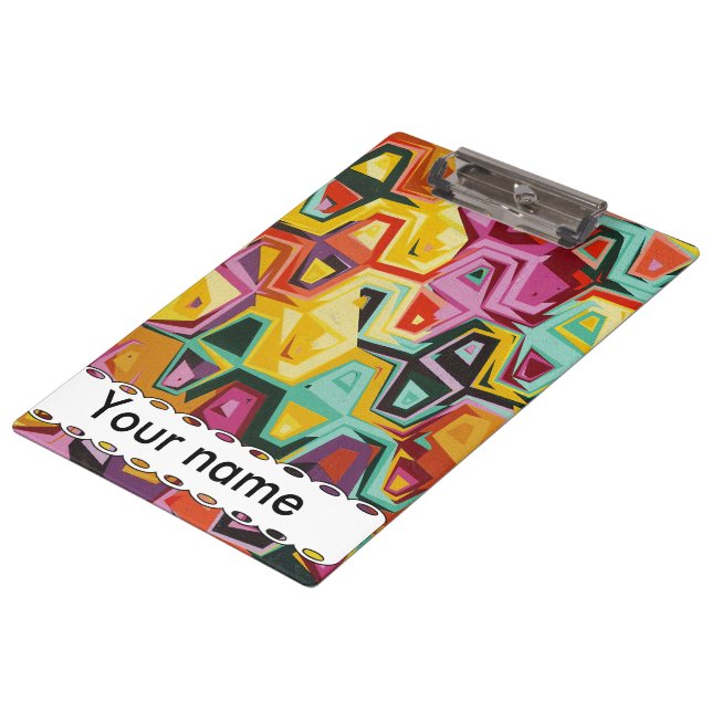 Farbige Lochstruktur Klemmbrett (Schrägansicht)