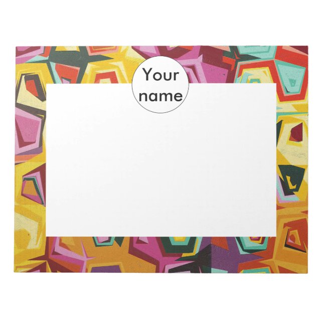 Farbige Lochstruktur Notizblock (Vorderseite)