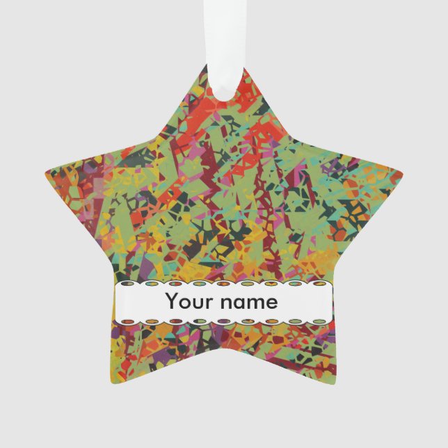 Farbige Lochstruktur Ornament (Vorderseite)