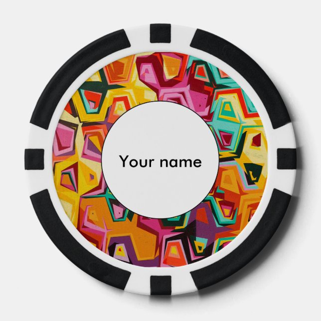 Farbige Lochstruktur Pokerchips (Vorderseite)
