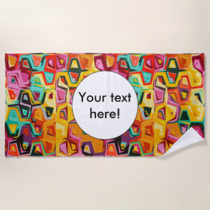 Farbige Lochstruktur Strandtuch