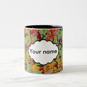 Farbige Lochstruktur Zweifarbige Tasse