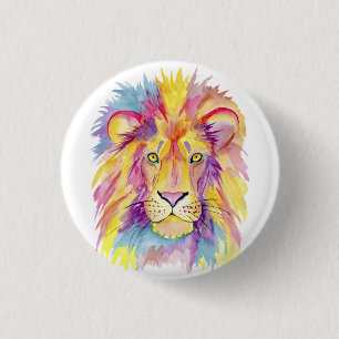 Farbige Löwentasten Button