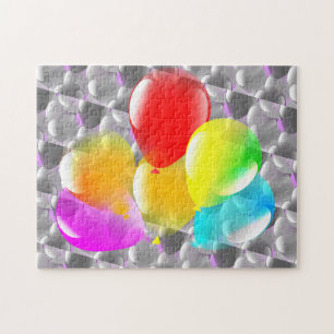 Farbige Luftballons - Party Puzzle