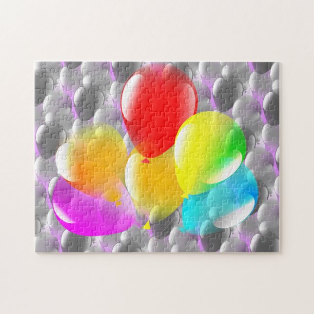 Farbige Luftballons - Party Puzzle (Horizontal)