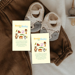Farbige lustige wilde Safari-Bücher für Baby Showe Begleitkarte