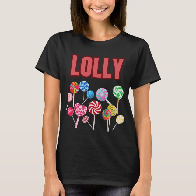 Farbige Lutscher-Süßigkeiten T-Shirt (Vorderseite)