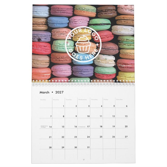 Farbige Macaron-Malerei Kalender (Mär 2027)