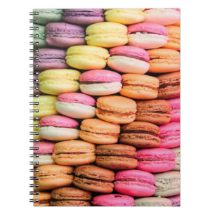 Farbige Macarons Notizblock