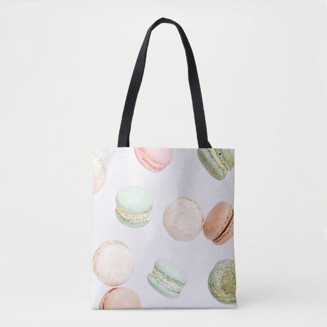 Farbige Macarons: Süßer fallender Muster. (Vorderseite)