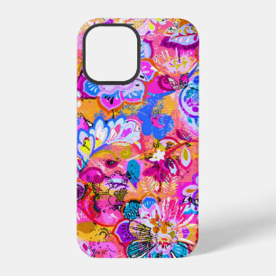 Farbige magische abstrakte Blumen iPhone 12 Pro Hülle