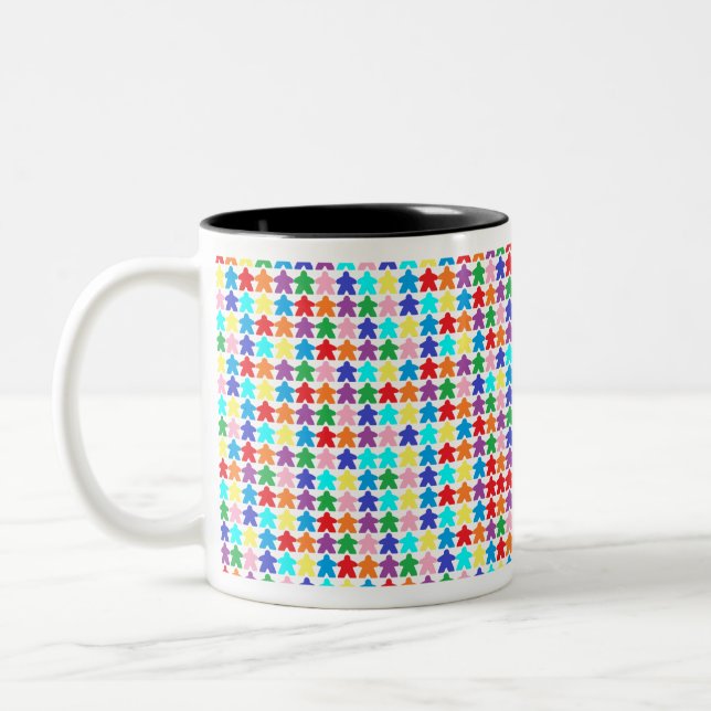 Farbige Mahlzeiten Zweifarbige Tasse (Links)