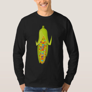Farbige Mais-Zeichnung zur Förderung von Vielfalt T-Shirt