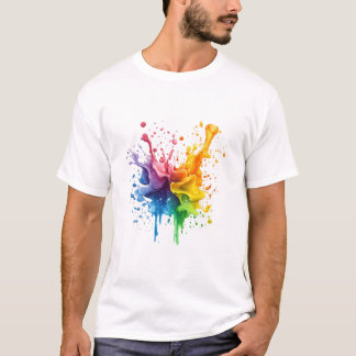 Farbige Malerei Inspiriertes Geschenkdesign T-Shirt