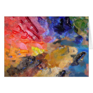 Farbige Malerpalette