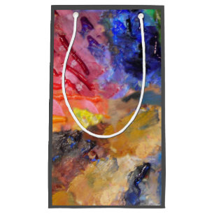 Farbige Malerpalette Kleine Geschenktüte