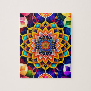 Farbige Mandala Puzzle
