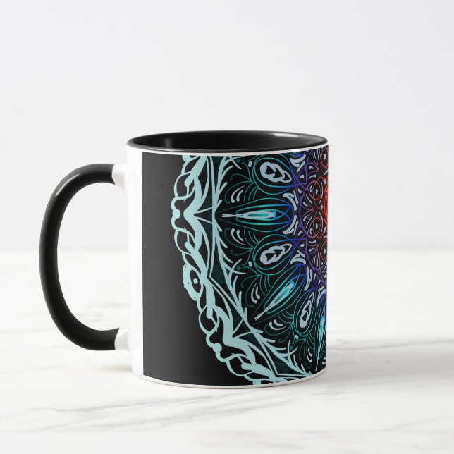Farbige Mandala Tasse (Links)