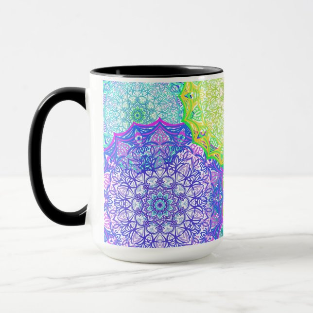 Farbige Mandala Tasse (Links)