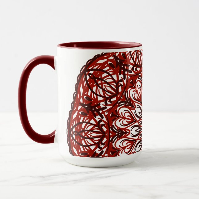 Farbige Mandala Tasse (Links)