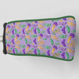 Farbige Mardi-Gras-Muster Golf Headcover