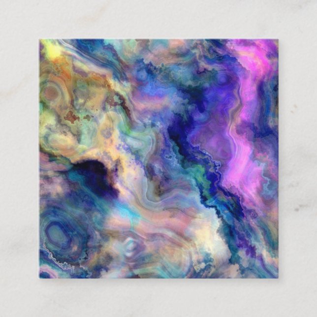 Farbige Marmorverweiskarte Empfehlungskarte (Vorderseite)