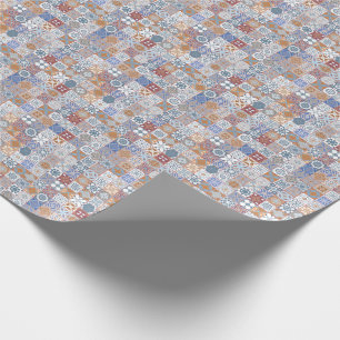 Farbige marokkanische Fliesen Geschenkpapier