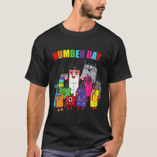 Farbige mathematische Zahlen zum Zahlentag pädagog T-Shirt