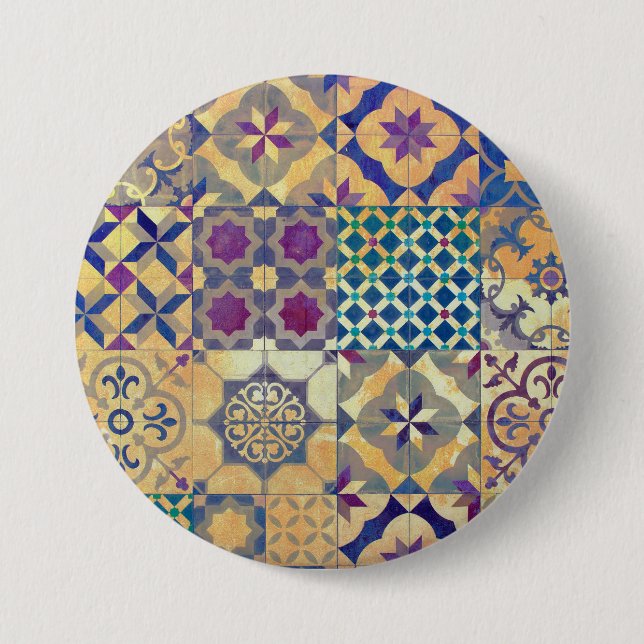Farbige mediterrane und ägäische traditionelle Fli Button (Vorderseite)