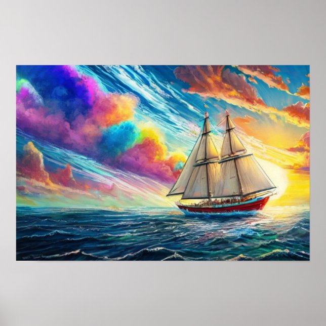 Farbige Meere Poster (Vorne)