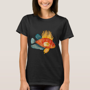 Farbige Meerestiere Ozean eine Aquarell-Illustrati T-Shirt