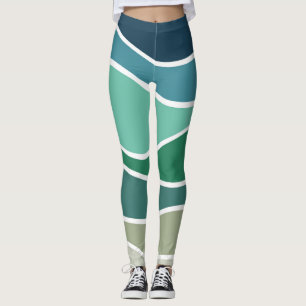 Farbige Meereswellen Leggings